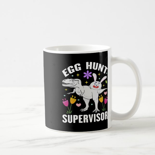 Egg Hunt Supervisor And Egg Hunting Squad Moms Eas Coffee Mug (Right)
