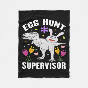 Egg Hunt Supervisor And Egg Hunting Squad Moms Eas Fleece Blanket