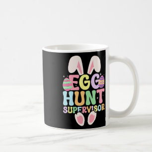 Egg Hunt Supervisor Retro Egg Hunting Party Mom Da Coffee Mug