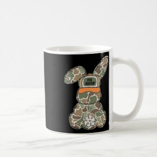 Egg Hunter Bunny With Byckward Cap Hunting Easter Coffee Mug