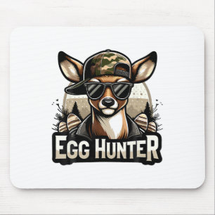 Egg Hunter Deer Buck Backward Cap Deer Hunting Eas Mouse Pad