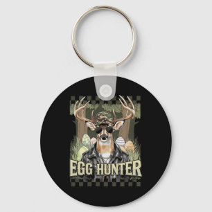 Egg Hunter Deer Buck Byckward Cap Deer Hunting Eas Keychain