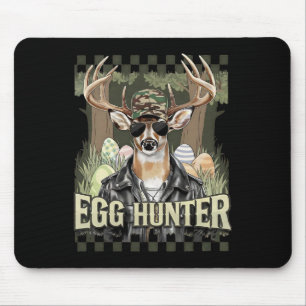 Egg Hunter Deer Buck Byckward Cap Deer Hunting Eas Mouse Pad