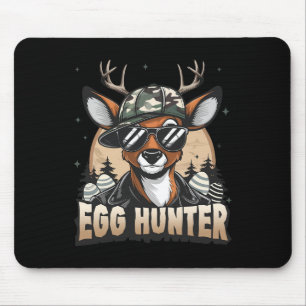 Egg Hunter Deer Buck Byckward Cap Deer Hunting Eas Mouse Pad