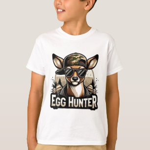 Egg Hunter Deer Buck Byckward Cap Deer Hunting Eas T-Shirt