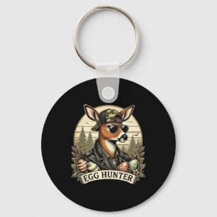 Egg Hunter Deer Buck Ckward Cap Deer Hunting Easte Keychain
