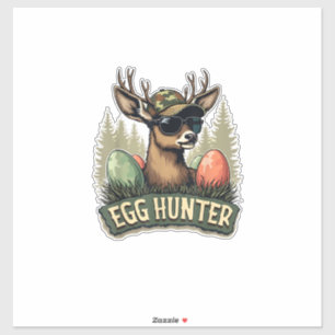 Egg Hunter Deer Buck Happy Easter Day Eggs Boys Ki