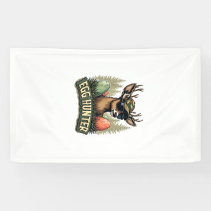 Egg Hunter Deer Buck Happy Easter Day Eggs Boys Ki Banner