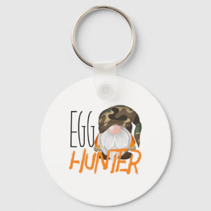 Egg Hunter Easter Egg Hunting Easter Gnome Camoufl Keychain