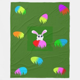 Egg Hunting Fleece Blanket