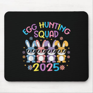 Egg Hunting Squad 2025 Happy Easter Bunny Family B Mouse Pad