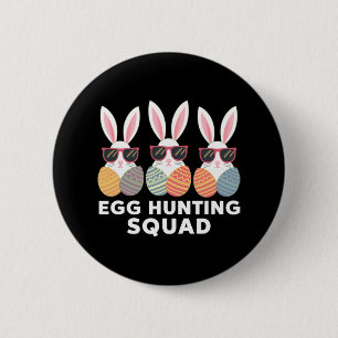 Egg Hunting Squad Boys Girls Easter Family  2 Inch Round Button
