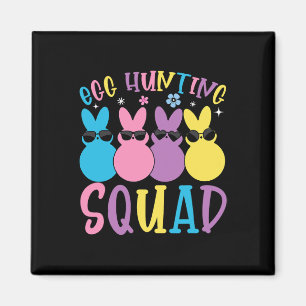 Egg Hunting Squad Crew Family Happy Easter Bunny Magnet