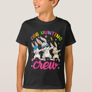 Egg Hunting Squad Crew Family Happy Easter Day Bun T-Shirt