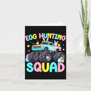 Egg hunting squad for kids toddler boys girls card