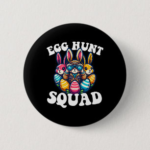 Egg Hunting Squad Graphic Easter Egg Hunt Easter D 2 Inch Round Button