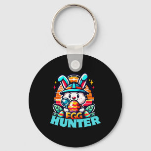 Egg Hunting Squad Graphic Easter Egg Hunt Keychain