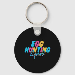 Egg Hunting Squad Happy Easter Day Hunting Season Keychain
