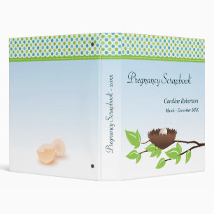 Egg in Nest Pregnancy Scrapbook Binder