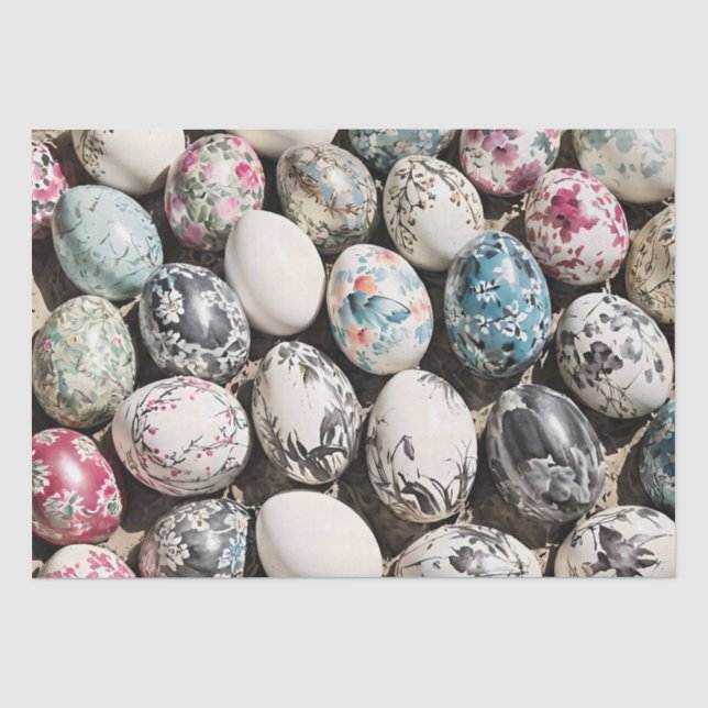 Egg Ink Painting Decoupage Tissue Paper (Front)