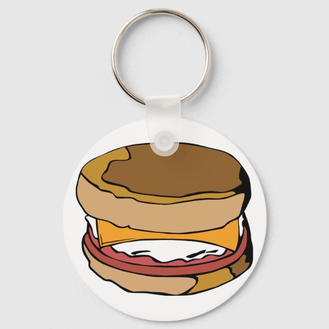 Egg muffin keychain (Front)