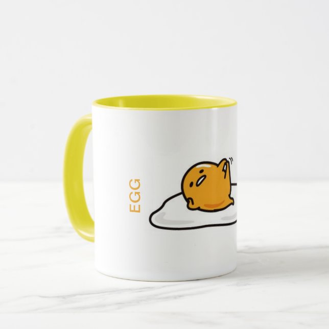 Egg Mug (colored handle) (Front Left)