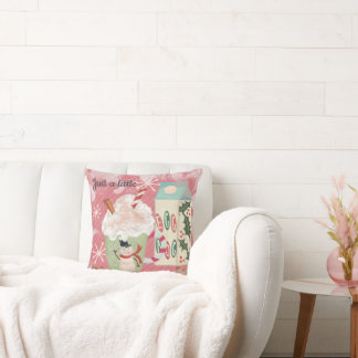 Egg Nog Holiday Throw Pillow