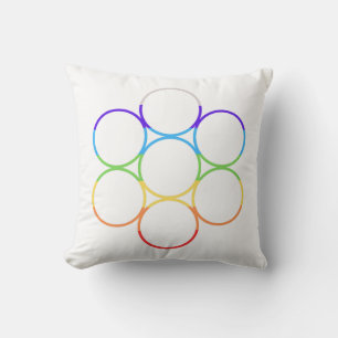 Egg of Life Chakra Throw Pillow
