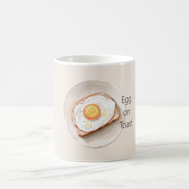 Egg on Toast Coffee Mug (Center)