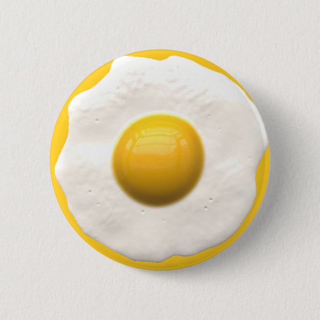 Egg Over Easy 2 Inch Round Button (Front)