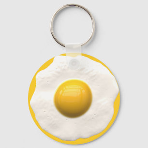 Egg Over Easy Keychain