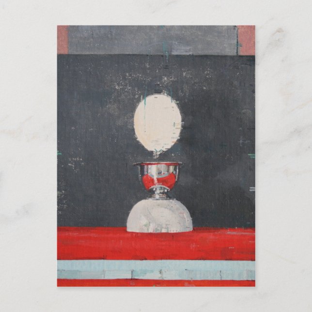 Egg over red and black postcard (Front)