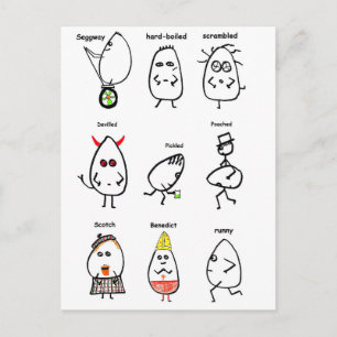 Egg Puns Postcard