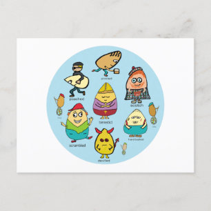 Egg Puns Postcard