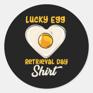 Egg Retrieval Day For Ivf Transfer Day Classic Round Sticker