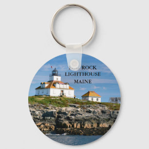 Egg Rock Lighthouse, Maine Keychain