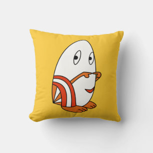 Egg shaped kawaii cute cartoon character pillows