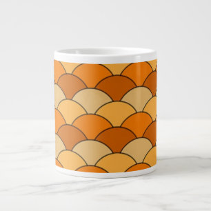 EGG SHAPED PATTERN LARGE COFFEE MUG