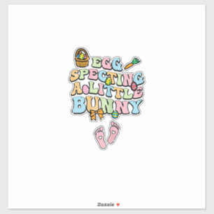 Egg Specting A Little Bunny Easter Pregnancy Annou