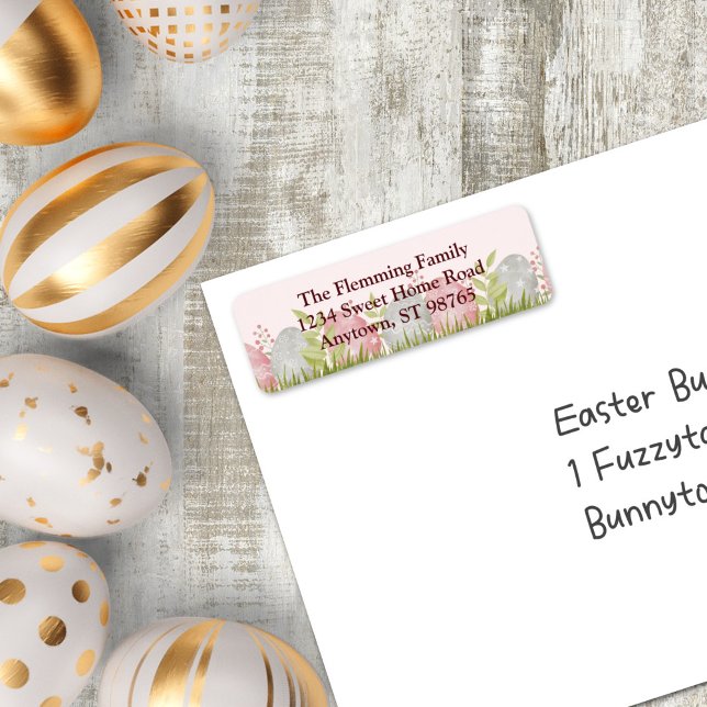 Egg-stra Sweet Customizable Easter Return Address (Egg-stra Sweet Customizable Easter Egg Return Address Label)