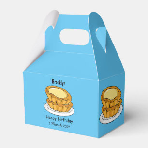 Egg tart cartoon illustration  favor box