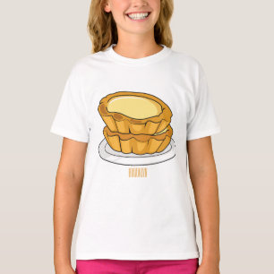 Egg tart cartoon illustration  T-Shirt