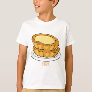 Egg tart cartoon illustration T-Shirt