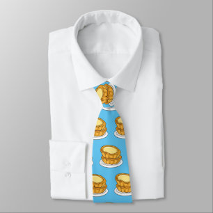 Egg tart cartoon illustration  tie