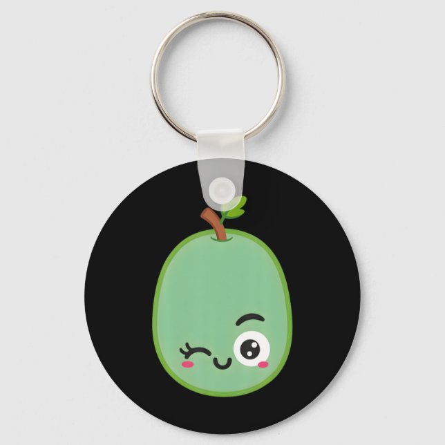 Egg Teacher Halloween The Sour Grape Keychain (Front)