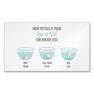 Egg Test For Freshness Customer Reminder Magnet