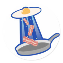 Egg-UFO sticker