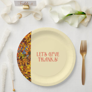 Egg White Family Gathering Happy Thanks giving  Paper Plate