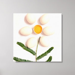 Egg Yolk Flower Canvas Print
