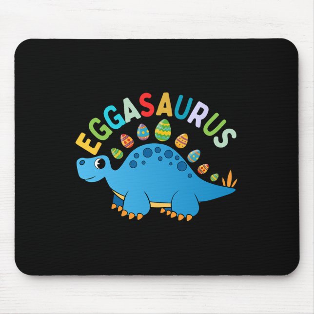 Eggasaurus Easter Egg Hunt Dinosaur Stegosaurus To Mouse Pad (Front)